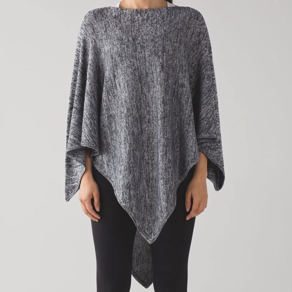 lululemon athletica Sweaters - Lululemon | Mantra Scarf | Sz O/S | Heathered Black / White | EUC